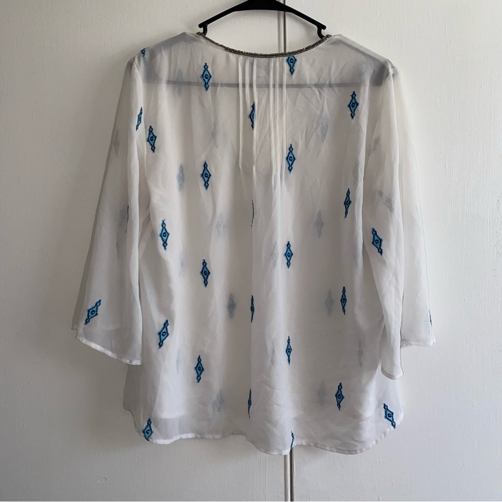 Sheer flowy blouse - Picture 4 of 5